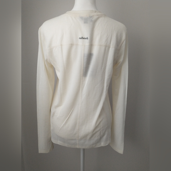 Allbirds ivory white active wear running yoga top M - Picture 6 of 8